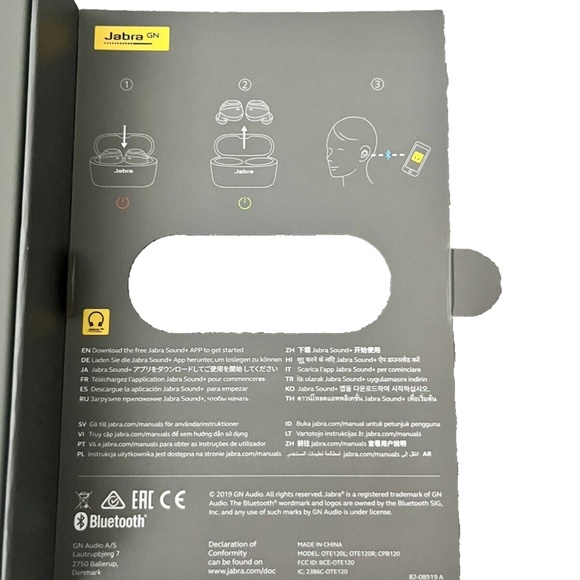 JABRA ELITE 75t Noise Cancelling Ear Buds with Charger - Picture 6 of 9